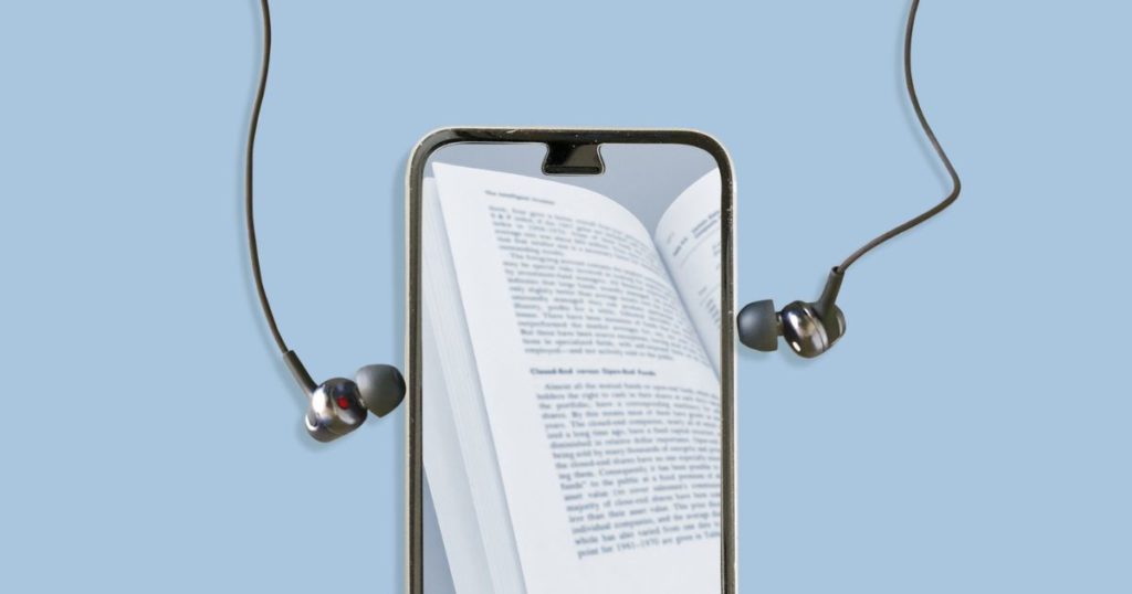耳で読書を楽しむ朗読サービス「Audible」をイメージした画像